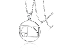 VASSAGO Fibonacci sekvens halsband gyllene förhållande halsband geometriskt spiralhalsband för män kvinnor matematik irration