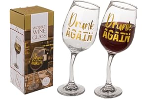 Out of the blue Verre à vin flottant II de 420 ml, environ 8,5 x 22,5 cm, dans un coffret cadeau