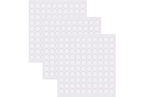 HBERCAI 300 Puntos de Celo Doble Cara Extraíbles Pegatina Adhesivas,Transparente Adhesivo Fuerte Redondo,Adhesivos de Doble Cara para Paredes sin Marcas Puntos Pegamento para oficina,Hogar, Fiesta-10×0.5mm