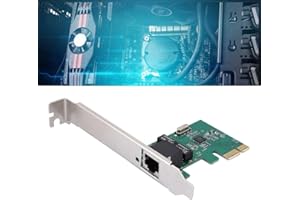 HEAYZOKI PCI-E Network Card,PCI-E One-port Desktop Realtek RTL8111E Network Card 10/100/1000Mbps Gigabit Ethernet for Windows 98SE / Windows ME/Windows 2000/ XP/Vista/Windows 7/8/10/ Linux/Unix