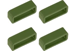 TOP-VIGOR Silicone Watch Band Keepers, Watch Strap Loop Replacement Watch Band Fastener Rings for Smartwatch or Wristband