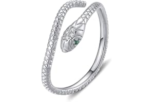 Qings Srebrny pierścionek dla kobiet - otwarty pierścionek ze srebra wysokiej próby dla kobiet, dziewcząt, możliwość regulacji, 925 sterling silver,