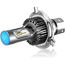 Faro Moto LED H4 Con Luce Occhio Angelo - 30W 6000LM Bianco 6000K - Foto 3