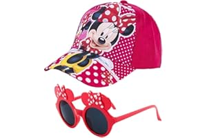 FISAPBXC M-innie Casquette Enfant, M-innie Lunettes de Soleil Casquette de Baseball Chapeau de Protection Solaire Dessin Animé Réglable Chapeau de Sport Chapeau d'été pour Fille Mouvement du Quotidien