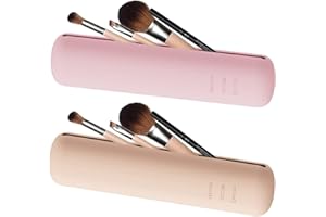 ‎YUMSUR YumSur Silikon Makeup Pinsel Halter, 2 Stücke Pinsel Kosmetiktasche Portable Reise Make Up Pinsel Tasche, Makeup Pinsel Organizer Schmink Pinsel Makeup Pinsel Aufbewahrung Box Schminktasche