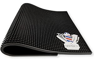 FILFEEL Tappetino antiscivolo per parrucchiere, Tappetino antiscivolo da tavolo professionale per salone, Tappetino per salone in PVC resistente al calore Supporto per strumenti da parrucchiere per accessori