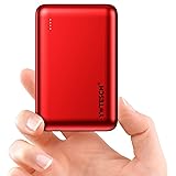 YWTESCH Power Bank 20000mAh, Portable Charger Aluminum Alloy, 2 USB-A Output and 1 Type-C Input, Ultra Thin Power Bank (RED) 