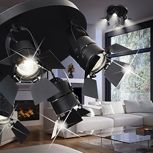 MIA Light Studio Ceiling spotlight Ø340mm/ Modern/ Black/ Aluminium/ Lamp Light Bezel Spot Lamps Wall lamp light