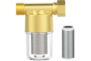 BEATIFIC 1/2 Inch Water Filter for Tap, Washing Machine Water Filter, Water Prefilter, Water Filter Combination Sediment Filter Suitable for Shower Heads, Water Heaters, Water Purifiers