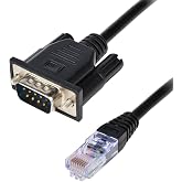 Câble Console DB9 9Pin Vers RJ45 Mâle - 28CM - Pour Routeurs, Commutateurs Et Configuration Réseau