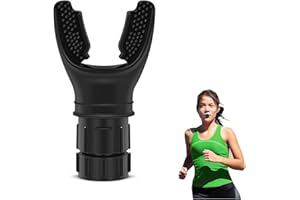 SOARFLY Lungentrainer Atemtrainer, Oxyfit Breathing Trainer, Lungentrainer Sport, Atemtrainer Lungentrainer Sport Zur Verbesserung Der Lungenkapazität, Lung Trainer Mit Elnstellbaren Widerständen (Schwarz)