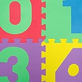 Puzzlematte Spielmatte ABC Alphabet Zahlen Tiere Autos Früchte Spielteppich Schaumstoff Puzzle Kinderteppich - 4