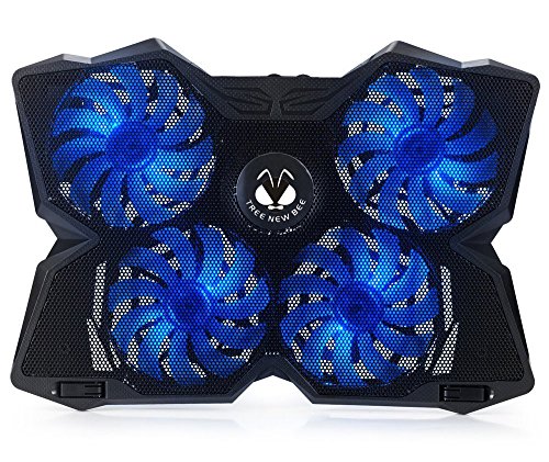 Tree New Bee 15.6-17-Inch Laptop Cooling Pad with Four 120mm Fans at 1200 RPM, Black (TNB-K0025)