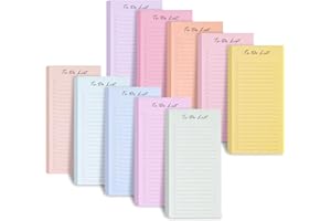 ABCDPP 10 Pack 500 Sheets to Do List Notes, Simple Daily Checklist Notepads, Memo Pad, Grocery List, Reminders, Weekly Plan Notepad Organizer Planners Macaron,Academic Planner Bright (Macaron)