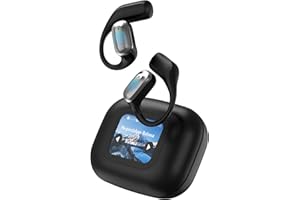 OBEST AI słuchawki tłumacze, bezprzewodowy tłumacz głosu Bluetooth, ekran dotykowy LCD do tłumaczenia w czasie rzeczywistym, obsługuje 144 języki i akcenty do podróży i podróży służbowych