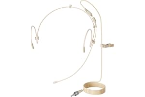 J K Professional Headset Headworn Microphone MIC-J 071S Compatible with Sennheiser Wireless System