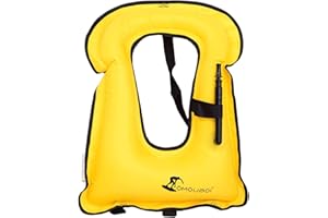 FORWEWAY Snorkel Vest Inflatable Buoyancy Vests for Portable Kayaking Buoyancy Vest for Drift Rescue,Rowing,Sailing,Snorkeling,Swimming,Outdoor Water