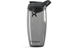 Promixx PURSUIT Botella mezcladora de proteínas nueva edición, batidos de proteínas suaves, sin BPA, 700ml, Gris grafito