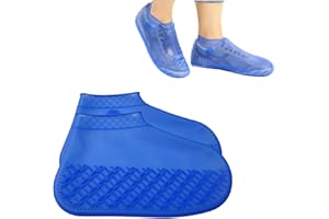 TOOLOFLIFE Copriscarpe impermeabili in silicone antiscivolo, riutilizzabile, lavabile, adatto per giorni di pioggia, neve