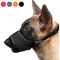 HEELE Museruola Cane Museruola Per Cane Regolabile Contro Morsi E Rosicchio Antiabbaio Museruole Morbido Rete Traspirante Marrone L - Foto 6