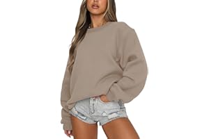 Eniloyal Sweatshirt Women's Pullover without Hood Long Sleeve Pullover Fleece Pullover Cotton Sweater Crew Neck Autumn Winter