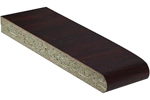 EUROCELL Rosewood Sample Laminated Window Board Cill UPVC Plastic Internal Sill Polyboard