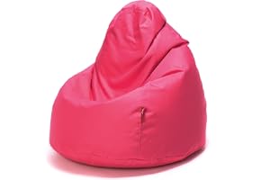 Ecopuf Fuzzy Fåtölj Inomhus & Utomhus Väska - Polyester Vadderade Brännmärken - 80 x 110cm