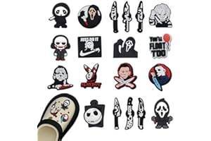 GUIDRE 19 Piezas Adornos para Zapatos, Shoe Charms, Adornos De Zapatos, Pins para Crocs, Crocs Charms, Accesorios De Decoración, Navidad, Halloween, Fiesta, Cumpleaños
