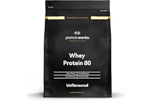 ‎THE PROTEIN WORKS Whey 80 Protein Pulver (Konzentrat) | Premium Eiweißpulver | Proteinreich & Wenig Zucker | THE PROTEIN WORKS | Geschmacksneutral | 2kg