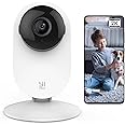 YI Pro 2K Home Camera,Telecamera Wi-Fi Interno Rilevamento Intelligente per Umano,Veicolo,Animali,Algoritmi Avanzati del Chip