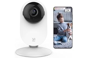 YI Pro 2K Cámara Vigilancia, Bebe Camara IP WiFi 2.4GHz,Sistema de Seguridad,Detección de Movimiento,Notificaciones en Tiempo