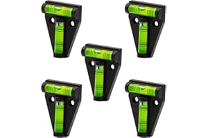 AGHOER 5PCS Niveau Bulle Type T, T Type RV Petit Outil, Niveau à Bulle 2 Voies, Niveau à Bulle en Plastique, Niveau À Bulle Petit, Mini Niveau à Bulles, Niveau De Type T, pour Camping-Car, Camping, Remorque