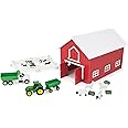 John Deere Kids 47333 64 JD 24 Piece Farm PLAYSET,Red,Medium