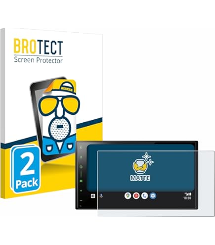 BROTECT 2 Stuks Antireflecterende Beschermfolie voor Pioneer SPH-DA160DAB Anti-Glare Screen Protector, Mat, Ontspiegelend