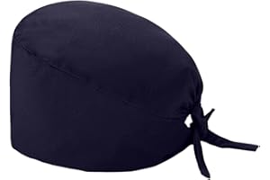 chiphop Antipolvere Donna Cappello, Cuffie Chirurgiche per Infermiera Dottore Infermiera Cuoco cosmetologi, Cappello con Stampa Natalizia, Cuffia Chirurgica con Fascia Regolabile