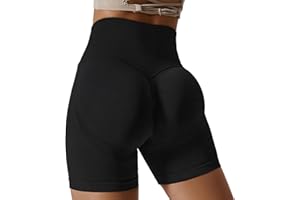 Zhiaek Pantalones Cortos Mujer Elásticas Short Deportivo Leggins Push Up Mallas Correr Cintura Alta para Gym Fitness Yoga