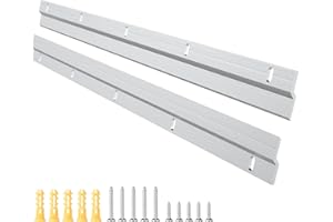 EFUTURETIME 1 Paar Z-Klemmen zum Aufhängen Schwerlast 45cm, Hochbelastbares Aufhängungssystem, Z-Hanger mit Schrauben für Schwere Rahmen, Bettkopfteil, Spiegel, Rack