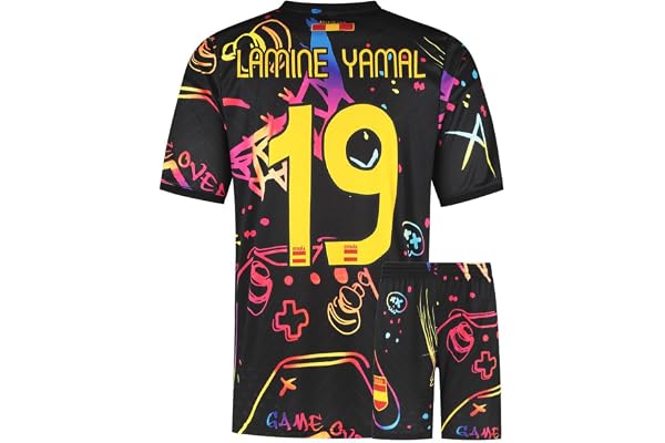 Spanien Fotbollströja Yamal - Gaming Tröja - Pojkar - Fotbollsutrustning - Fotbollspresenter - Sport-T-shirt - Sportkläder