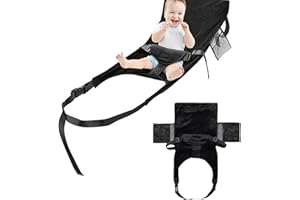 ELSMAOL Toddler Airplane Bed, Seat Extender and Foot Hammock for Children, Foldable Design, Portable Travel Essentials for Kids and Baby to Lie Down and Rest on Plane