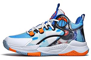 IFIKK Kinder-Basketballschuhe Jungen 2023 Sommer Mesh atmungsaktive Single-Mesh-Schuhe Kinder-Basketballschuhe Jugend Neue atmungsaktive Sportschuhe