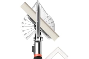 GAAHING Cesoia per tagli obliqui multi-angolo da 45-135 gradi, forbici da taglio angolari regolabili per copertura di cavi in PVC, rifinitura a un quarto di giro, bordo per piastrella