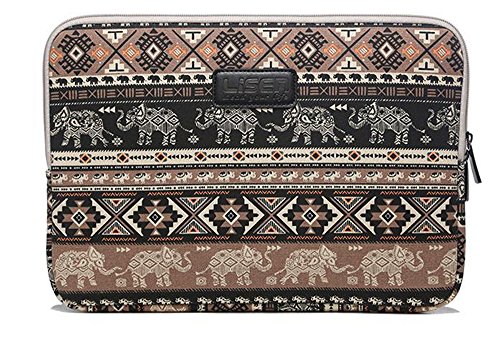 AreTop Laptophülle,(8,3-15,6 Zoll) Laptophülle Notebooktasche Schutzhülle Hülle Sleeve Tasche für Laptop / Notebook Computer / MacBook / MacBook Pro/ Ipad Mini/ Ipad (14 Zoll (36.5*25.5), Elefant (Braun))