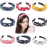 Renu enterprises Plastic Knotted, Bow Hairband for Women (Colour May Vary) -Pack of 3 Hair bands