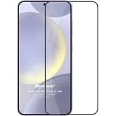 Microsonic Samsung Galaxy S25 Plus Full Covering Tempered Glass Screen Protector Black [Screen Protector Compatible with Galaxy S25 Plus
