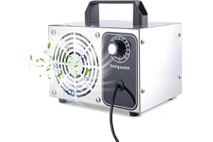 Ozongenerator 40000 mg/h, Industrieller Ozongerät für Wohnung 300㎡ Tragbares Ozongenerator und mit 60 Min Timer, Luftreiniger für Auto Garagen Wohnung Hotels Küche Haustiere Gerüche