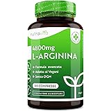 L-Arginina 4800mg 365 Compresse ad Alto Dosaagio - Vegane di L Arginina Pura - Alternativa alla Arginina Polvere - L Arginina