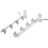 Sauvic 89396 &ndash; Clothesline with 8 Plasticized Pulleys, White, 55 x 19.5 x 13.5 cm
