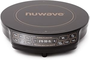 Nuwave Gold Pro Precision Induction Cooker, Large Heating Serpentine 8", Heat Resistant Cooking Surface 12", Adjustable Power, 100°F To 575°F, Portable, Auto Shut-Off Mc