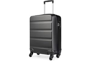 Kono Maletas Rígida de Viaje,Trolley de ABS Equipaje de Mano con 4 Ruedas y Candado de Combinación