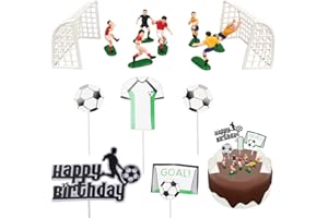 Rebanky Piłkarskie toppery na tort, dekoracje na tort, piłka nożna, tort, toppery na babeczki, piłkarze, topper na tort, dla chłopców, dziewcząt, mężczyzn, przyjęcie urodzinowe, 14 szt